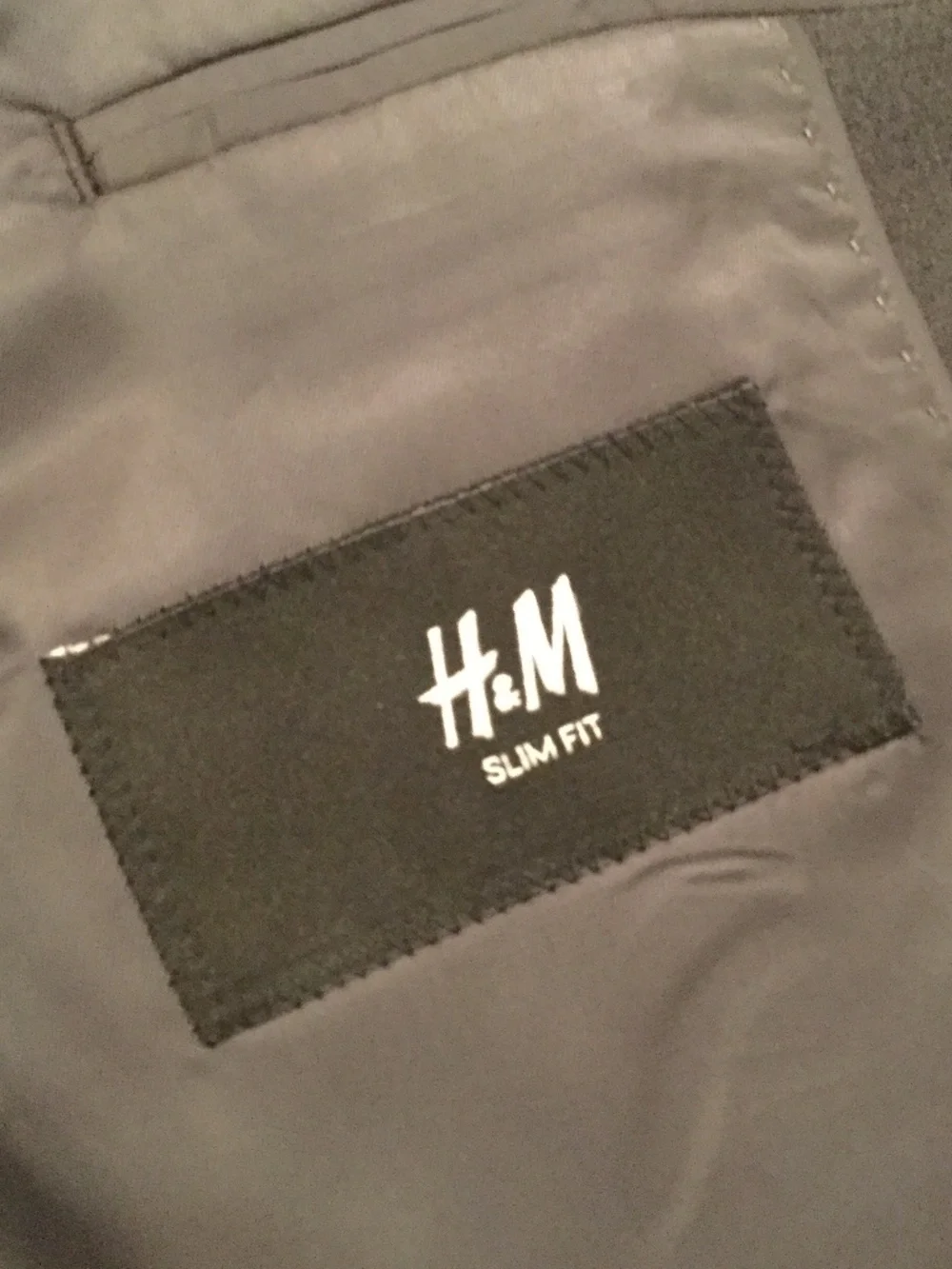 H&M Slim Fit Gray / Grey Suit and Pants